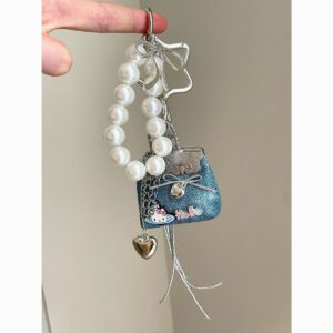 Pearl Keychain Charm