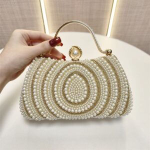 Beaded Pearl Evening Bag